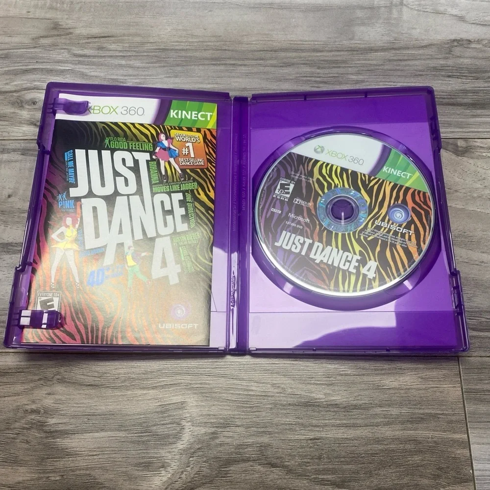 Microsoft XBOX 360 Kinect Just Dance 4 Ultimate Party Songs With Manual